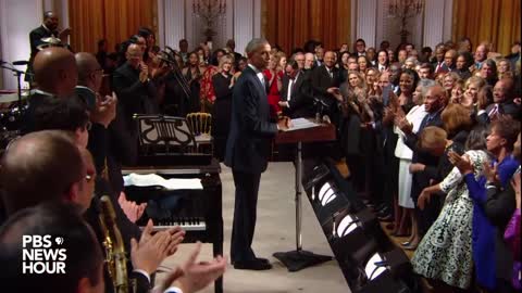 Watch President Obama speak -- and sing -- at White House tribute to Ray Charles