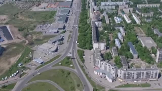 Flying over Barnaul