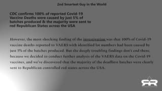 CDC Confirms That Majority of Fatal Covid Vaccines Were Knowingly Sent to Red States