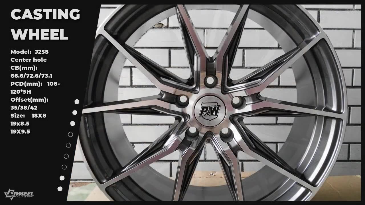 Unleash a Sleek Statement: High-Gloss Black Multi-Spoke Wheels!