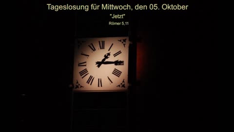 Tageslosung für Mittwoch, den 05. Oktober