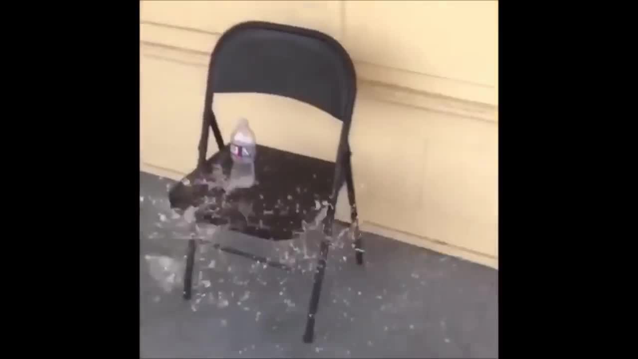 Guy bottle flips glass of water vine