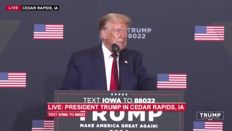 President Trump in Cedar Rapids, IA