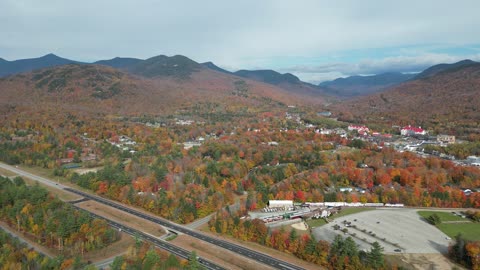 Highway satisfying drone shot video