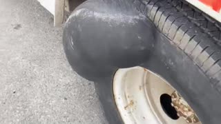 Tire with Massive Bubble Shocks Mechanics