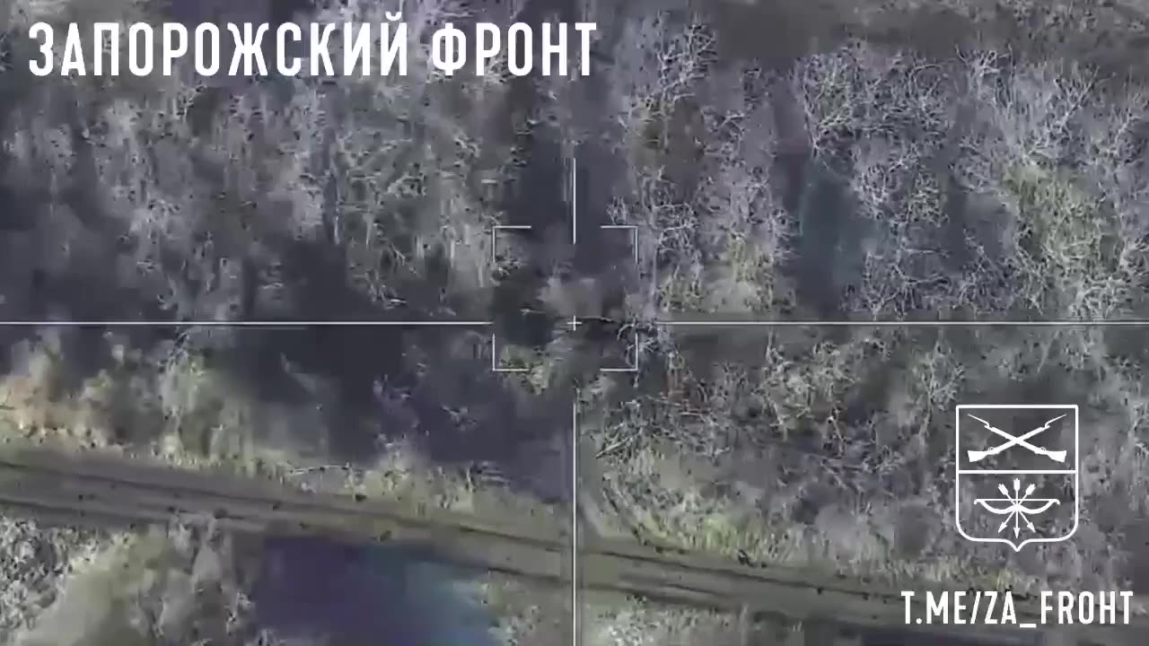 The Lancet kamikaze drone destroys the FH70 howitzer in the Zaporozhye direction