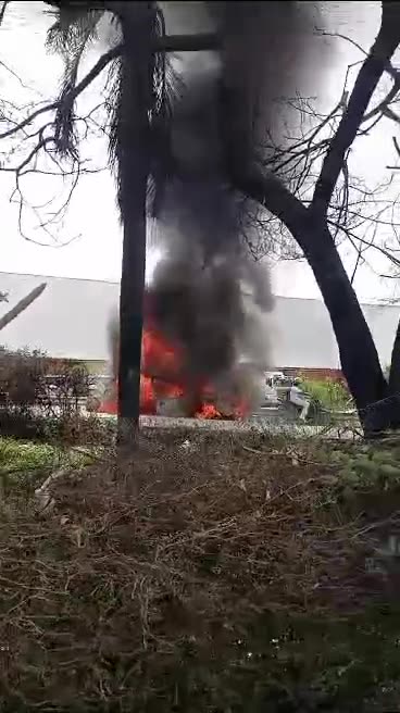 Incendio de un carro