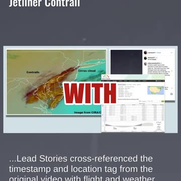 Fact Check: Video Does NOT Show New Jersey Drone 'Spraying' -- It's Jetliner Contrail