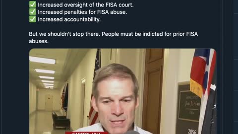 JIM JORDAN FISA ACT NEEDS REFORM