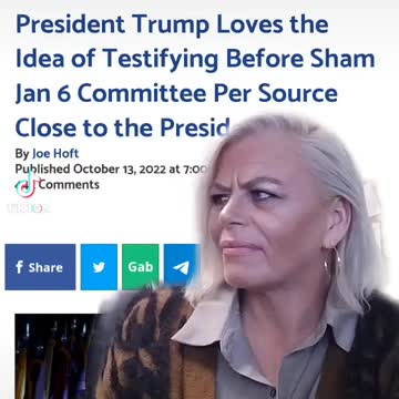 Trump welcome to January 6th committee