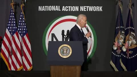 BIDEN: "Is this on? Hello, hello, hello? Hello? No, ho. Okay."