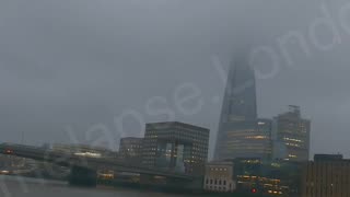 The Shard and London Bridge from under Cannon Street Bridge