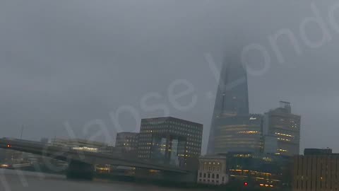 The Shard and London Bridge from under Cannon Street Bridge