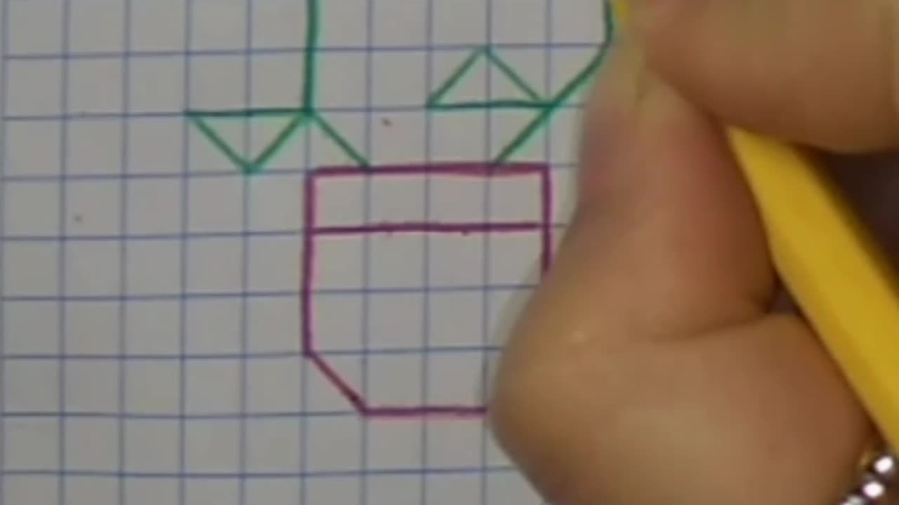 How to draw pixel art flower step by step for kids and bigger