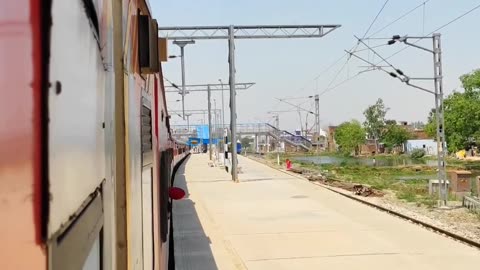 Traveling in train