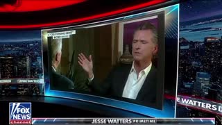 Gruesome Newsom is trying to blame Jesse Watters for the Pelosi attack