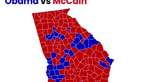 Georgia's 20-Year County Level Presidential Election Shifts: Unpacking Trump's Impact in 20 Seconds