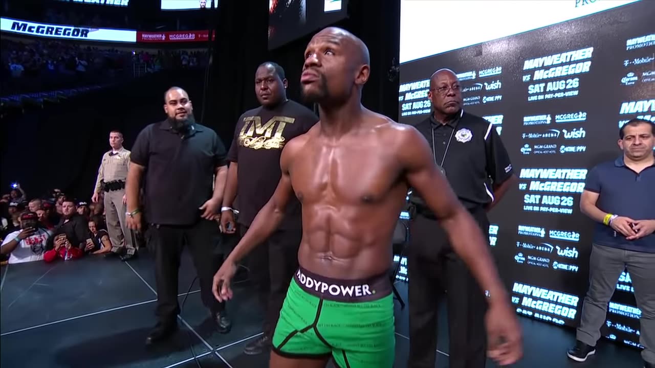 Floyd Mayweather vs. Conor McGregor Official Weigh-In [FULL] | ESPN