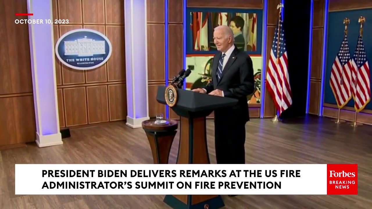 President Biden Delivers Remarks On Fire Prevention And Control