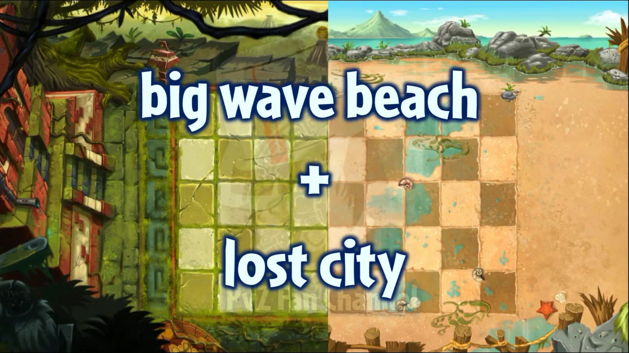 Plants vs Zombies 2 Mashup - Big Wave Beach Ultimate Battle + Lost City Ultimate Battle