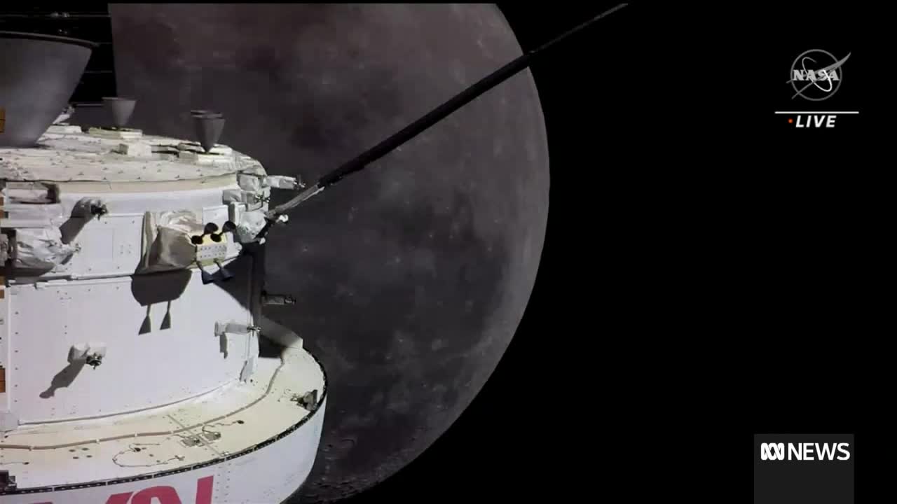 NASA's Orion capsule makes its closest approach to moon _ The World