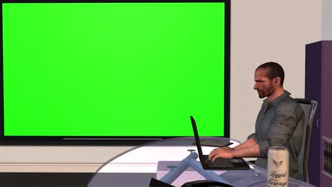 Green Screen Presentation Office Coffee Training