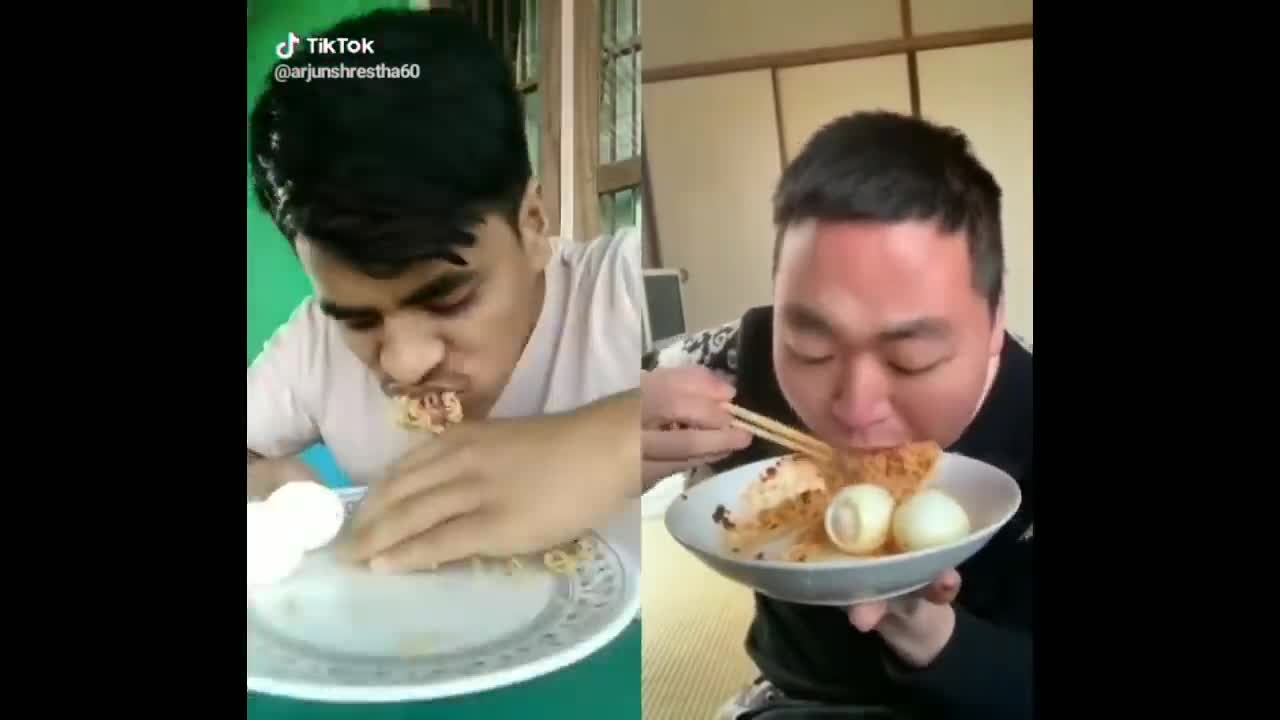 Who Can Eat Faster (India vs China)