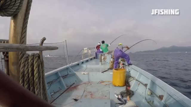 just relaxing fishing lots of tuna