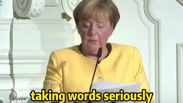 Merkel"We should takePutin's words seriously"..