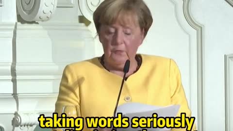 Merkel"We should takePutin's words seriously"..