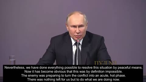 Putin:Terrorist organization NATO does not want negotiations they do not want peace.