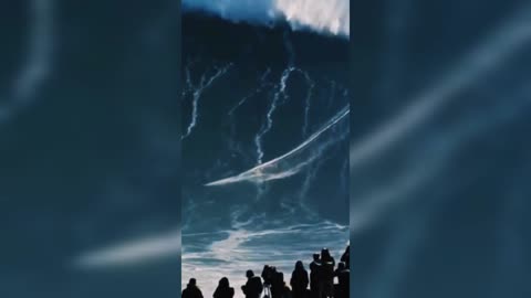 Surfing on the biggest wave