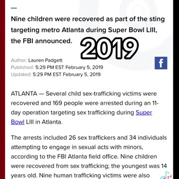 Superbowl Trafficking