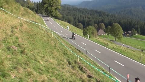 Klassische Motorräder am Schallenberg