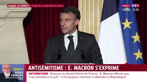 Macron Says The Quiet Part Out Loud: Hatred Of Jews & FreeMasons Is Hatred Of The Republic
