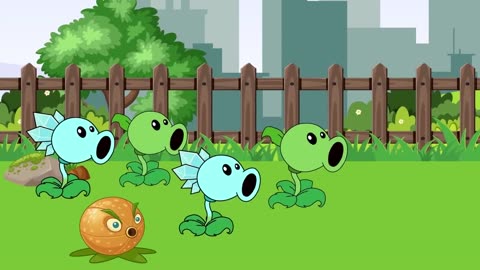 Plants vs Zombies - Citron Heroes vs Bonk Choy vs Peashooter vs Zombie