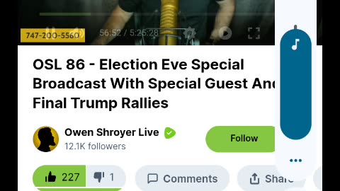 Bart Fine calls Owen Shroyer live Election eve