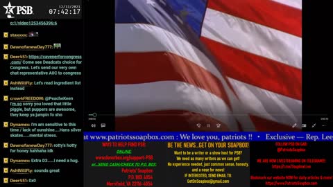 2021-12-13 07:00 EST - Patriots Soapbox AM: with LadyRWB , MykelJaye & DD