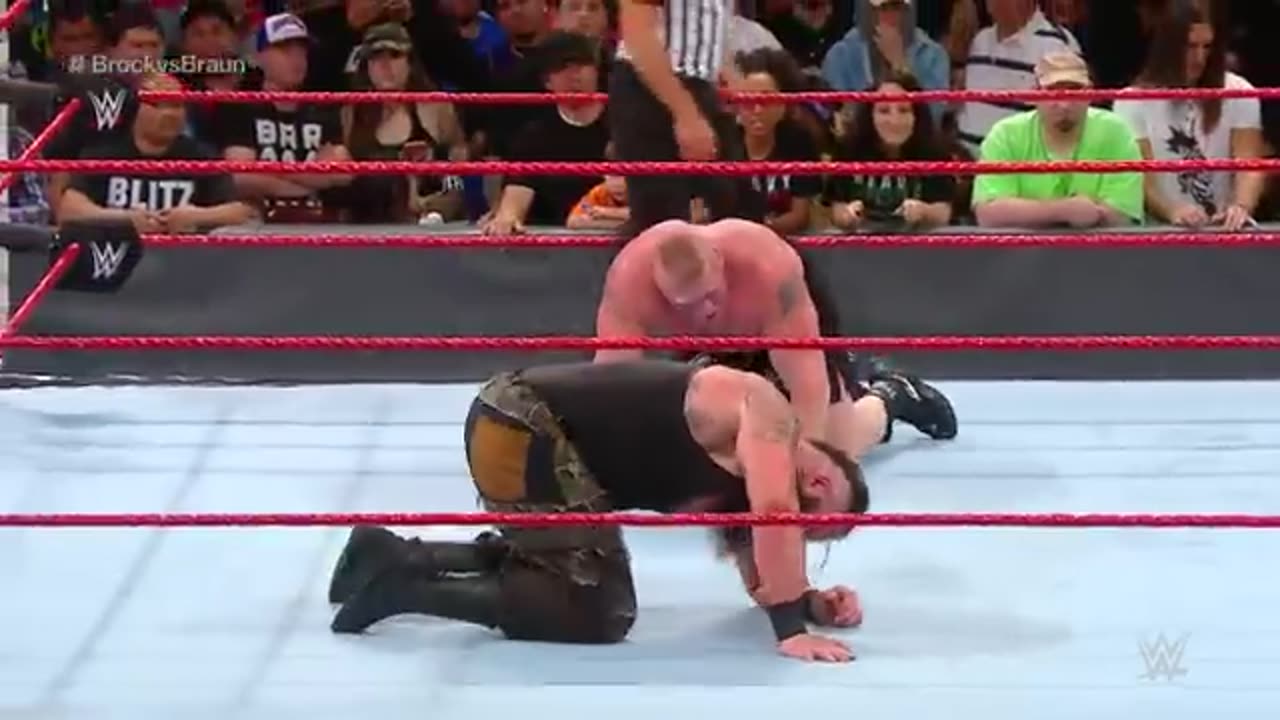 Brock Lesnar vs braun strowman:full match