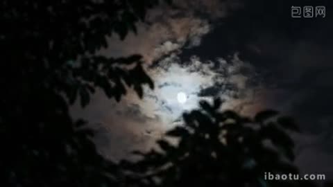 It's night and I see The silver moon and bright starts.