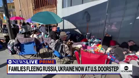 Ukrainian, Russian refugees seeking asylum at US-Mexico border