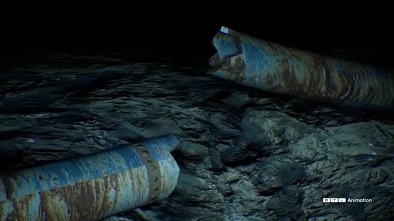 Zábery poškodených Nord Streams z podvodného dronu