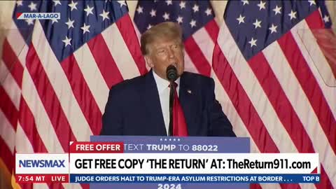 "We will abolish every Joe Biden covid mandate and rehire every patriot": Donald Trump