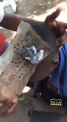 See the traditional hair dryer in Sudan