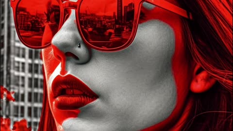 Noir Vibes: A Red Lips and Sunglasses Journey Through New York