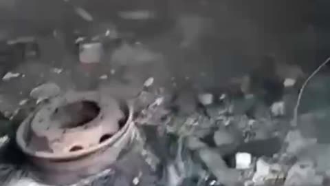 Russian Soldier Films What Remains of a Forward Supply Depot After Rocket Strikes