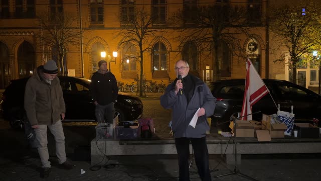 Greifswald - Stefan - Redebeitrag beim Bürgerdialog 14-11-2022