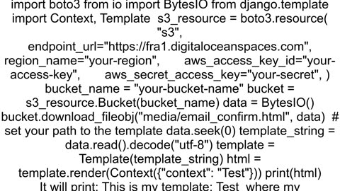 How to reference S3 bucket inside views within a Django project