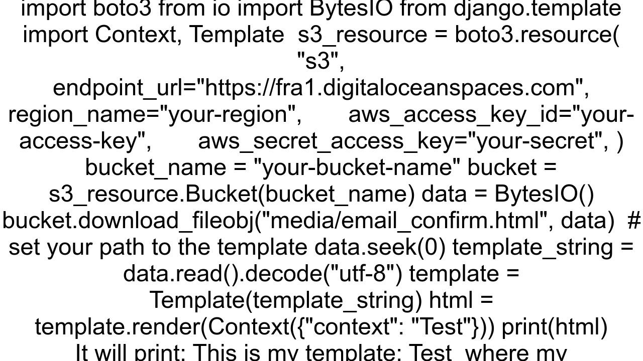 How to reference S3 bucket inside views within a Django project