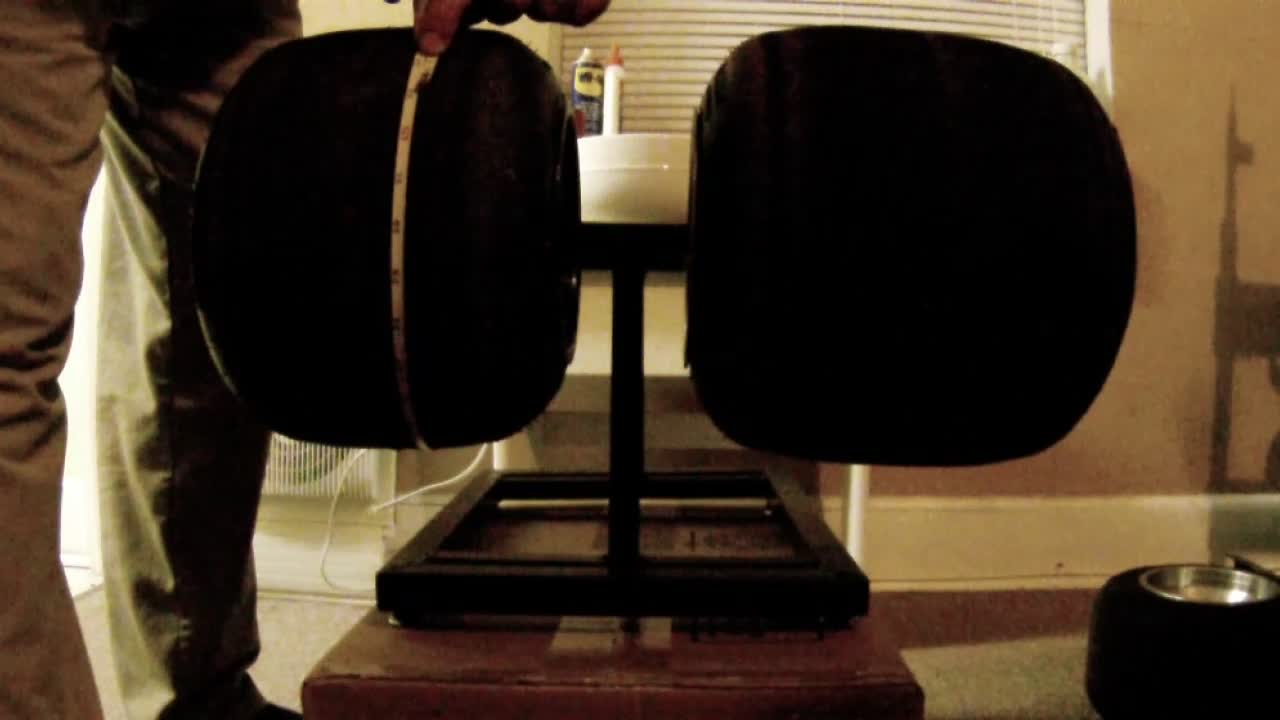 How to measure gokart stagger